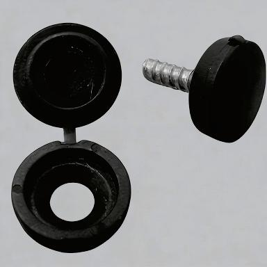 ZSC Series Nylon Screw Caps / Screw Covers (Black/White)