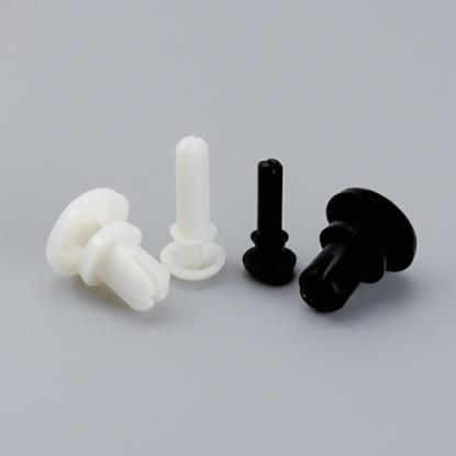ZR Series Snap-in Expanding Plastic Rivets / Nylon Snap Rivets (Nylon66 · Noir/Blanc)