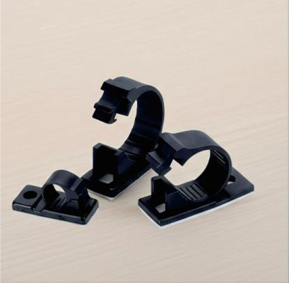ZLY-J Series Snap-In Cable Clips (6 Sizes · Φ5.8–18.4mm · Black)