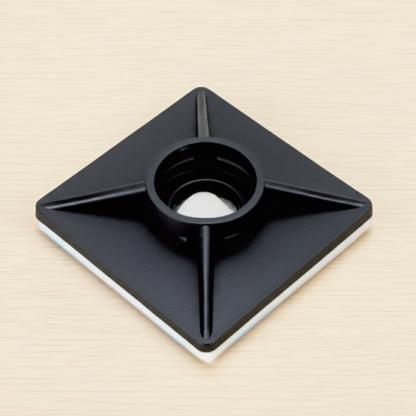 Série ZHC Autoadhésif Cable Tie Mounts / Zip Tie Bases (2 Tailles · Noir)