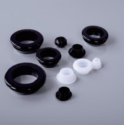 ZK Series Single-Side PVC Grommets / Dust-Proof Cable Bushings (14 Sizes · PVC · Black)