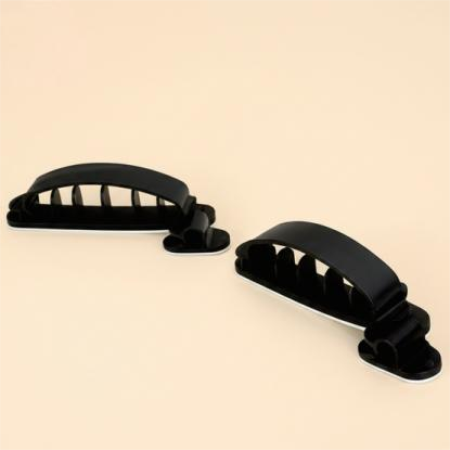 ZFD Series 3M Foam Adhesive Cable Clips (3 Sizes · Black)