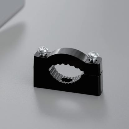 Clips de retenue de câbles en nylon de la série ZYX (3 tailles · Nylon66 · Noir)