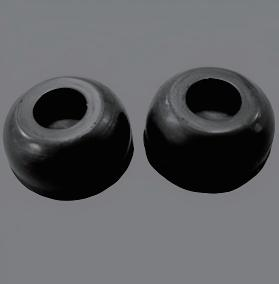 Pied autocollant en caoutchouc/silicone de la série ZKT (ZKT1407 · 14 × 7mm · Noir)