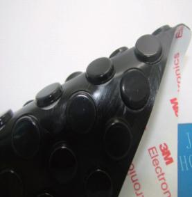 ZBJP Series Flat Cylindrical Self-Adhesive Rubber/Silicone Feet (4 Sizes · 3M Tape)