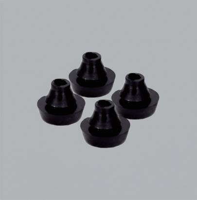ZTNF Series Snap-In Rubber Feet / Plug Feet (5 Sizes · Rubber/Silicone · Black)