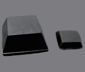 Pietes de goma autoadhesivos de la serie ZXT (3 tamaños · Cinta 3M / T4000 · Negro)