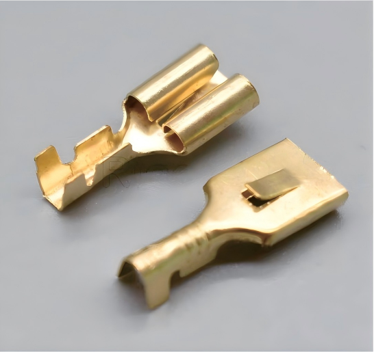 ZFTH Locked Female Spade Terminals / Auto Terminals with Lock (2 Sizes · Brass Tin-Plated)