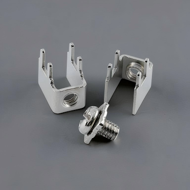 ZPCB-2 Series PCB Screw Terminals (M3 & M4 · 4-Hole Mount · Brass Tin-Plated)