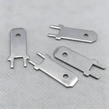 Terminales de pestañas de PCB de la serie ZPC-187 (espesor de 4,8 mm · 0,5 mm / 0,8 mm · estaño de latón)