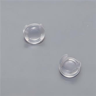 Snap-in LED Lens & Protective Spacer | Flame-Retardant PC Mounting Clip for PCB Indicator Lights