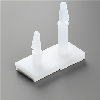 Standoff de PCB listo para adhesivo de base cuadrada | Montaje aislante de plástico de nylon UL94V-2 para racks de servidor