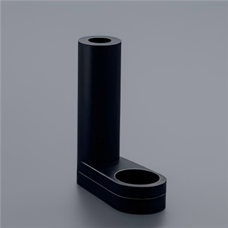ZL Series L-Type Right-Angle Nylon PCB Spacer Supports (M3 Thread · Black)