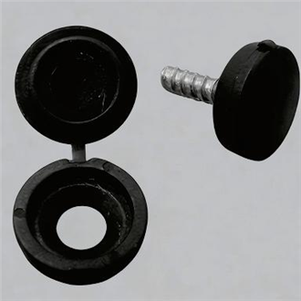 ZSC Series Nylon Screw Caps / Screw Covers (Black/White)