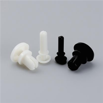 ZR Series Snap-in Expanding Plastic Rivets / Nylon Snap Rivets (Nylon66 · Black/White)