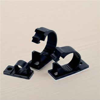 ZLY-J Series Snap-In Cable Clips (6 Sizes · Φ5.8–18.4mm · Black)
