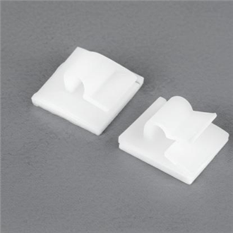 ZWCT Series Self-Adhesive Nylon Cable Clips / Wire Clips (3 Sizes · Natural)