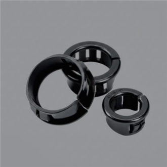 ZOSB Series Snap Bushings / Cable Bushings (11 Sizes · Φ8.7–89mm · Black)