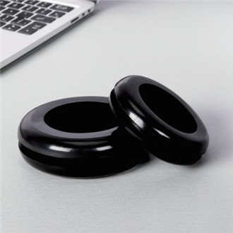 Korean Standard PVC Grommets / Cable Bushings (15 Sizes · PVC · Black)