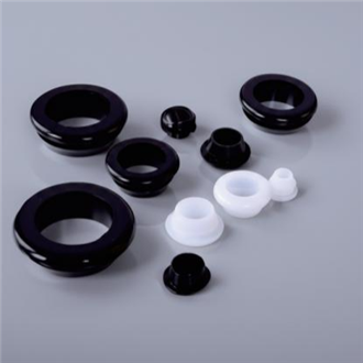 ZK Series Single-Side PVC Grommets / Dust-Proof Cable Bushings (14 Sizes · PVC · Black)