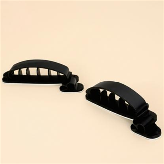 ZFD Series 3M Foam Adhesive Cable Clips (3 Sizes · Black)