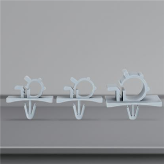 ZPTS Series Two-Stage Pin-Type Cable Clips (5 Sizes · Φ4.8 Mount · Nylon66)